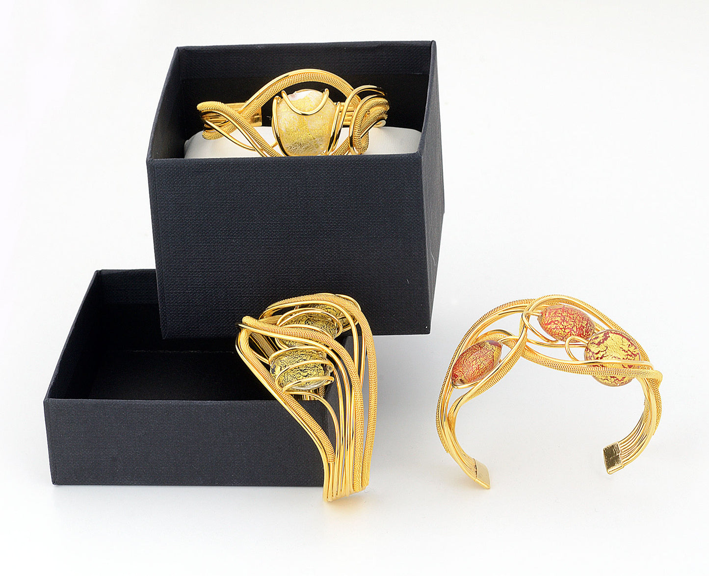 Bracciale 3Futura Gold in Vetro Di Murano - Vetri D'Arte