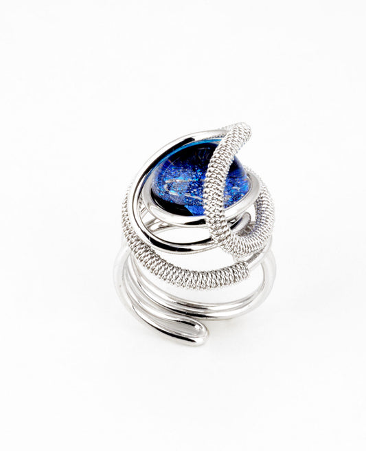 Anello Futura Reflex in Vetro Di Murano - Vetri D'Arte