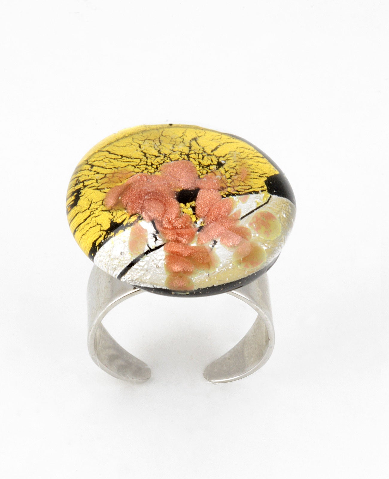 Anello Etnic in Vetro Di Murano - Vetri D'Arte