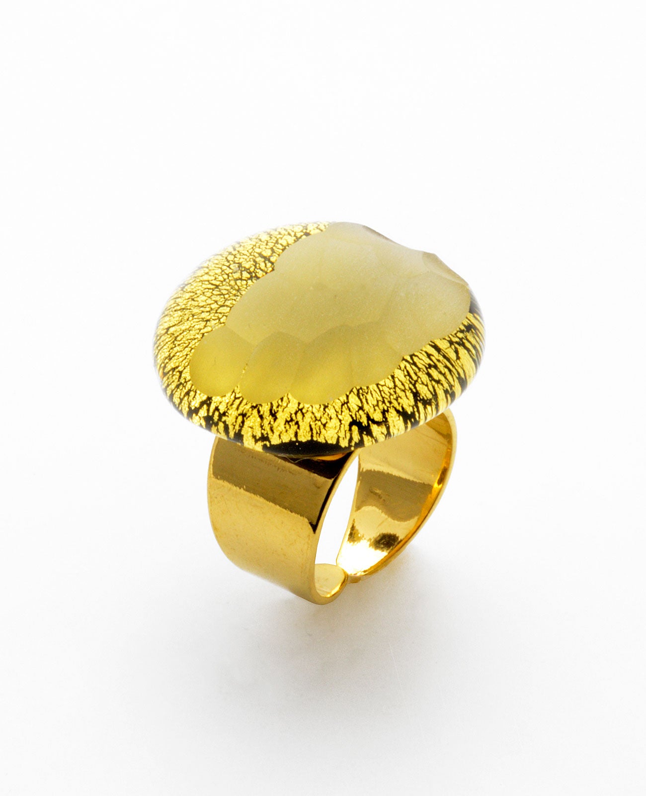 Anello Vulcano in Vetro Di Murano - Vetri D'Arte