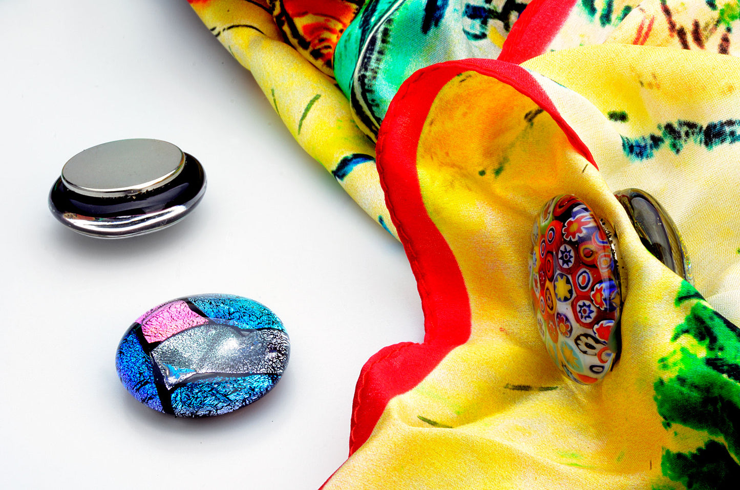 Magnetic Murano Glass Brooch