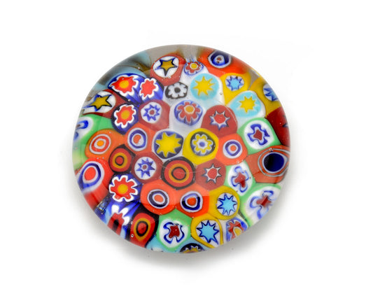 spilla magnetica vetro murano millefiori