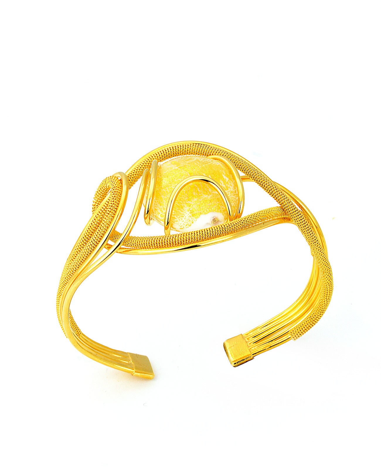 Futura Gold Bracelet in Murano Glass - Vetri D'Arte