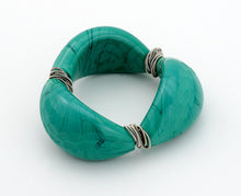 Laden Sie das Bild in den Galerie-Viewer hoch, Murano Glass Elastic Twister Armband - Vetri D'Arte