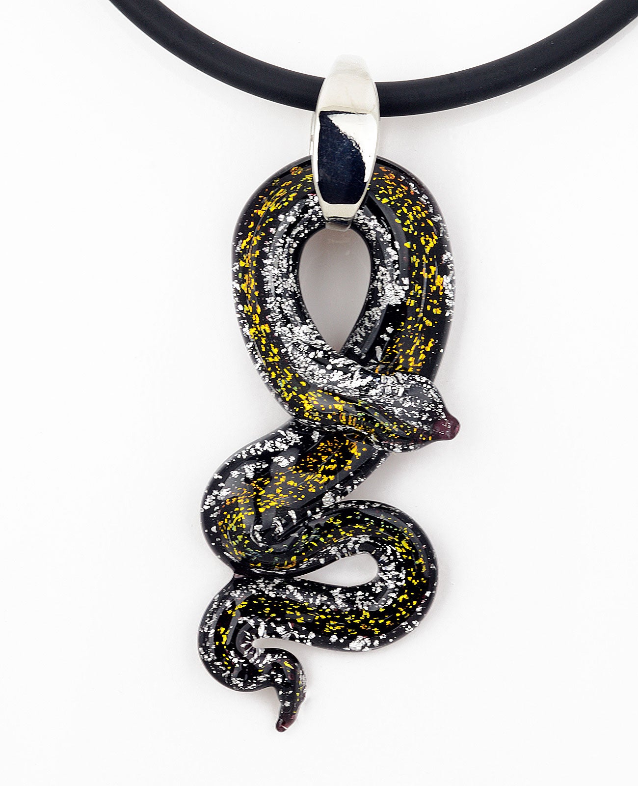 Murano Glass Snake Pendant/Pendant - Vetri D'Arte