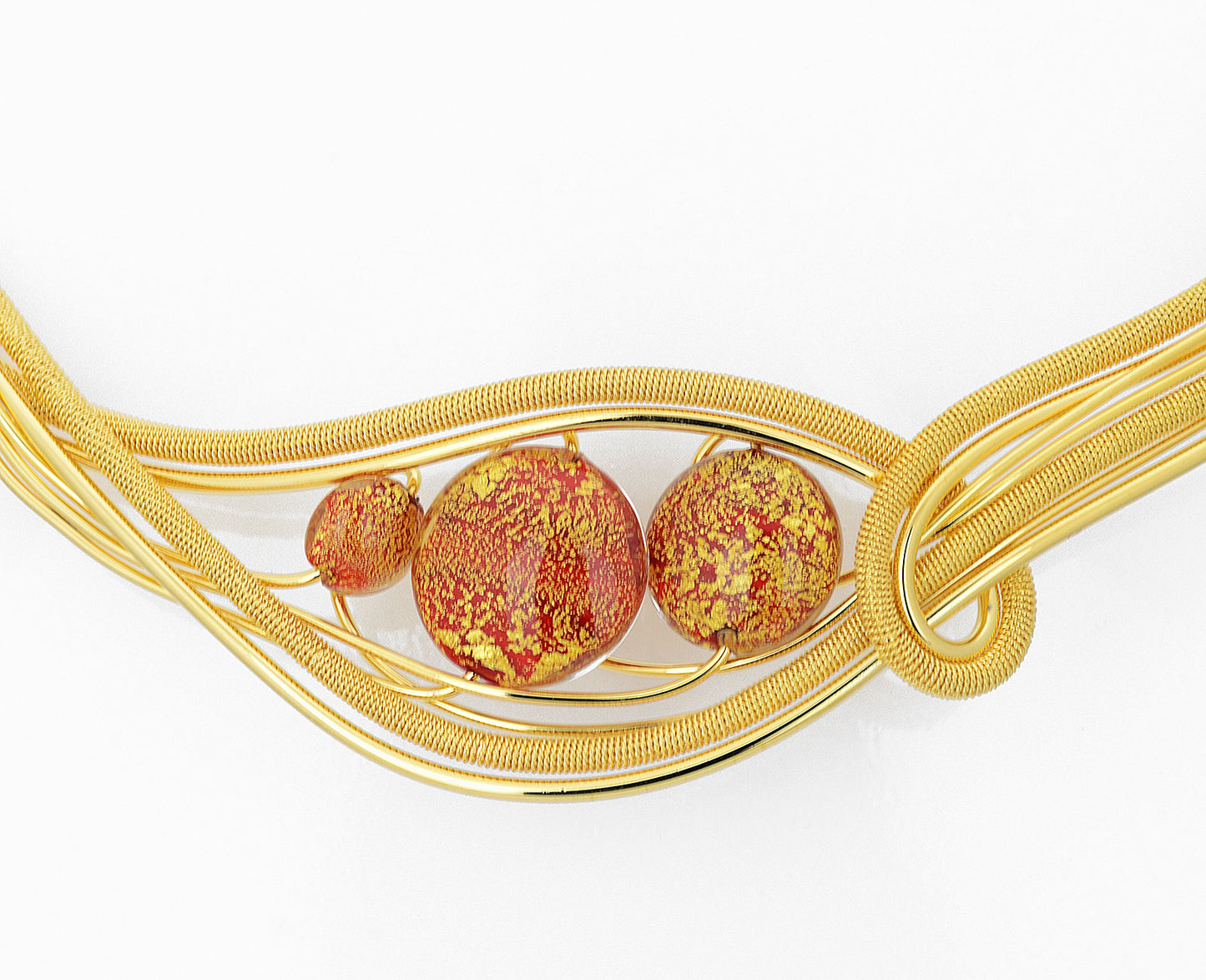 Murano Glass Necklace | Futura Elit Gold
