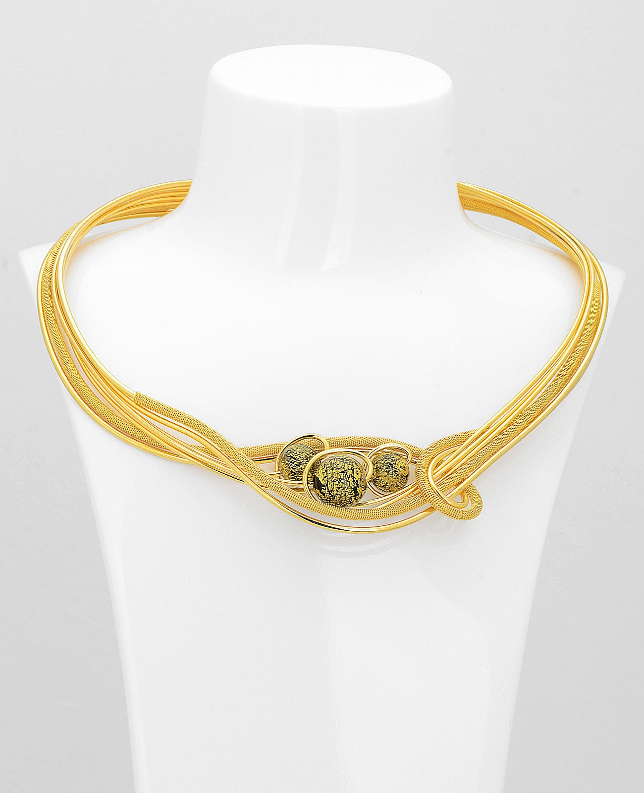 Futura Elit Gold Halskette aus Muranoglas - Vetri D'Arte