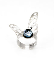 Upload the image to the Gallery viewer, Murano Glass Ring | Butterfly