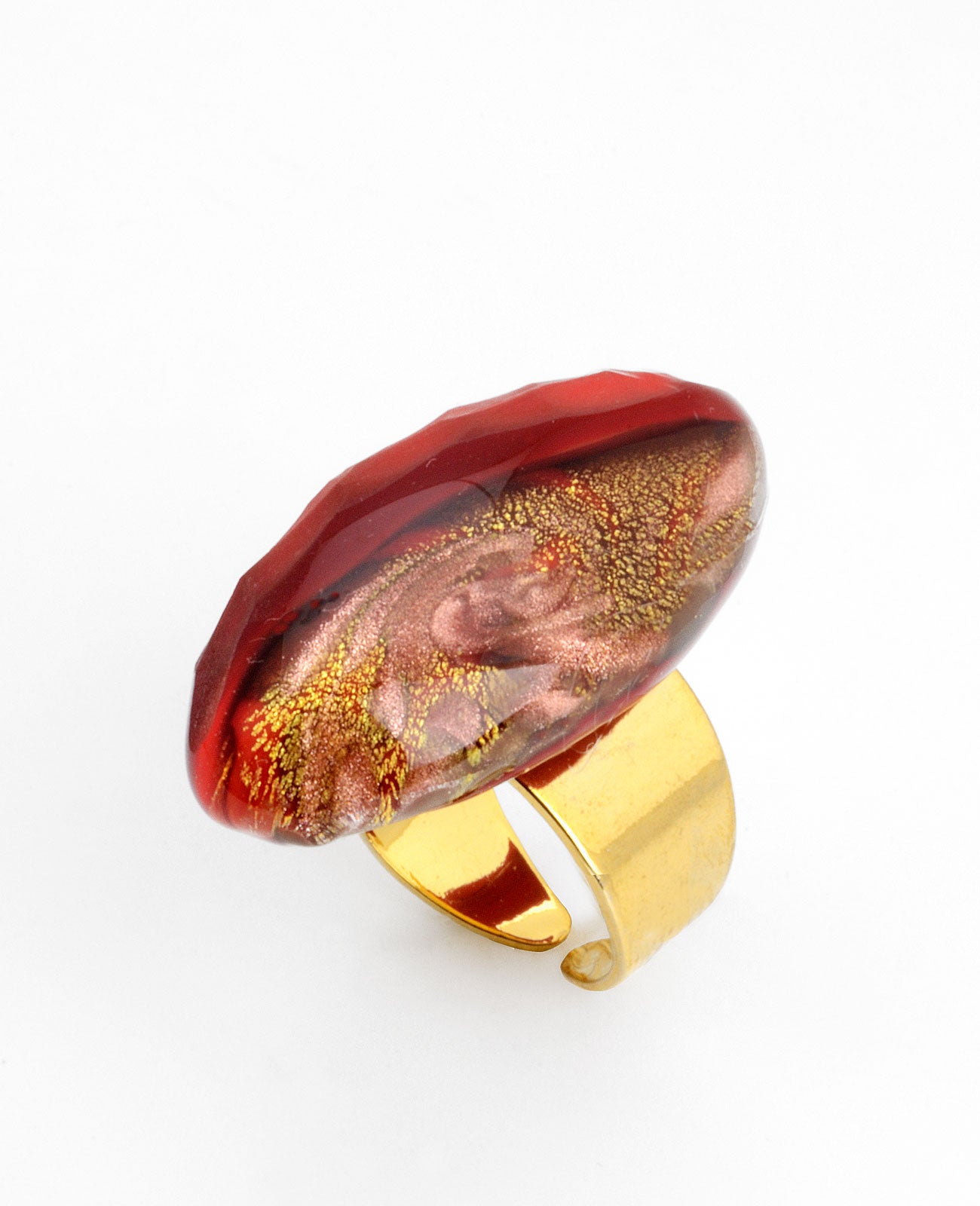 Luxury Ring in Murano Glass - Vetri D'Arte