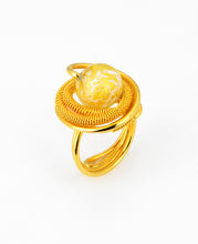Upload the image to the Gallery viewer, Futura Gold Ring in Murano Glass - Vetri D'Arte