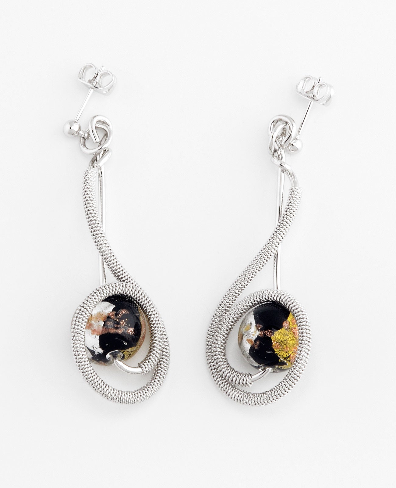 Marsmond-Ohrringe aus Muranoglas – Vetri D'Arte