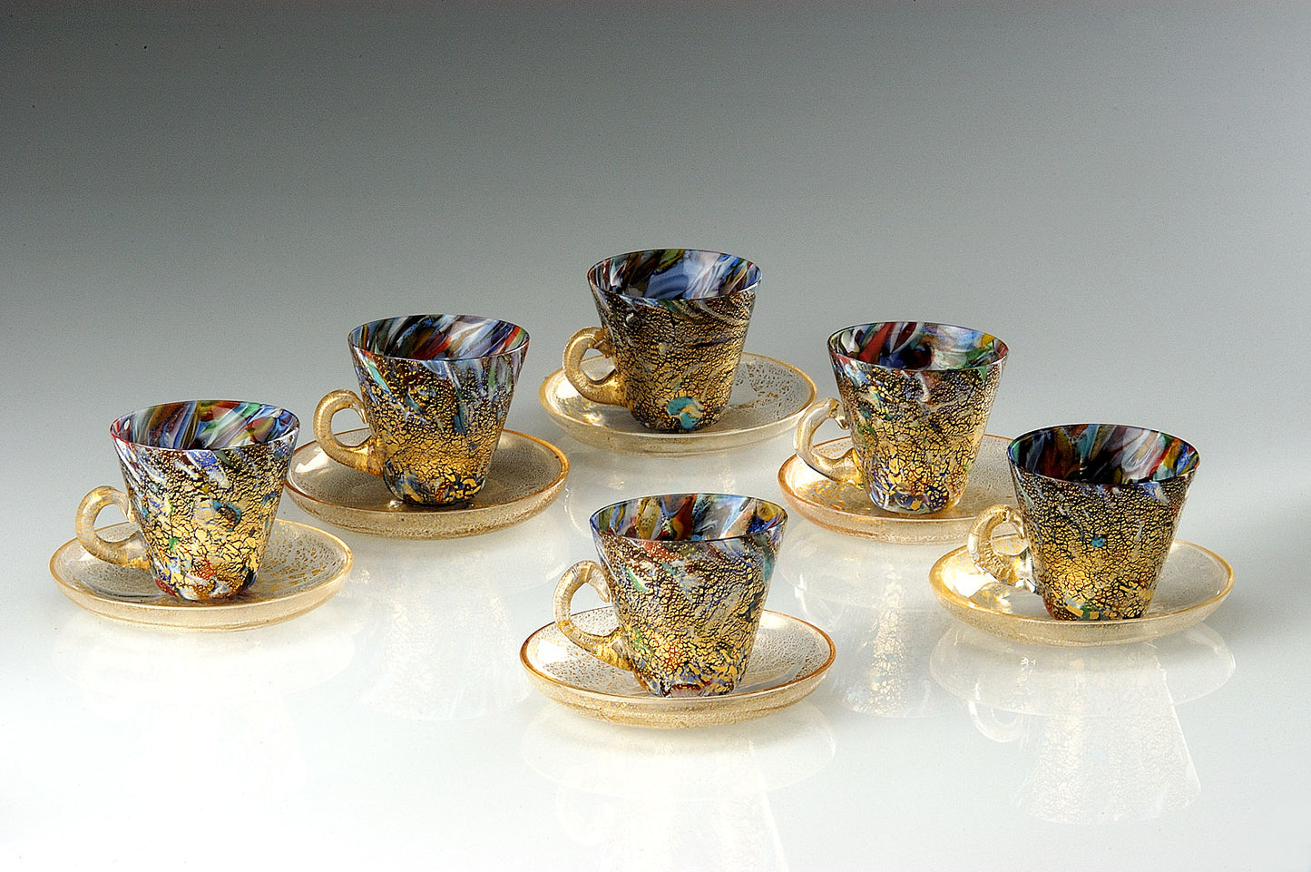 Tasses Bisanzio en verre de Murano - Vetri D'Arte