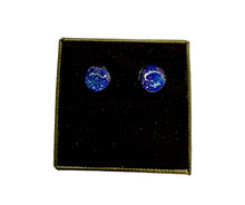 Laden Sie das Bild in den Gallery Viewer hoch, Ohrringe aus blauem Muranoglas
