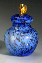 Upload the image to the Gallery viewer, Aventurine / Gold Sugar Bowl in Murano Glass - Vetri D'arte