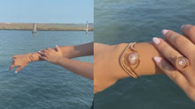 Upload and start the video in the gallery viewer, Futura Pink Gold Bracelet in Murano Glass - Vetri D'Arte