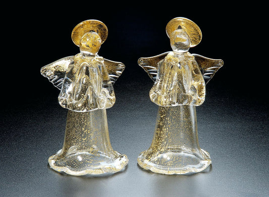 Angels in Gold Crystal in Murano Glass - Vetri D'Arte